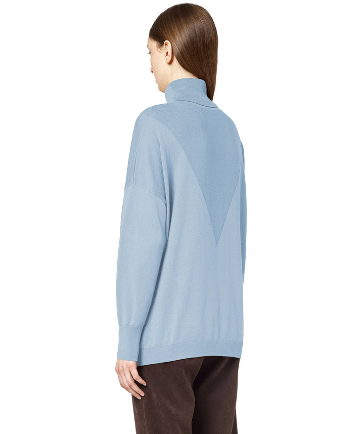 Alpha Studio Sweaters Light Blue Woman