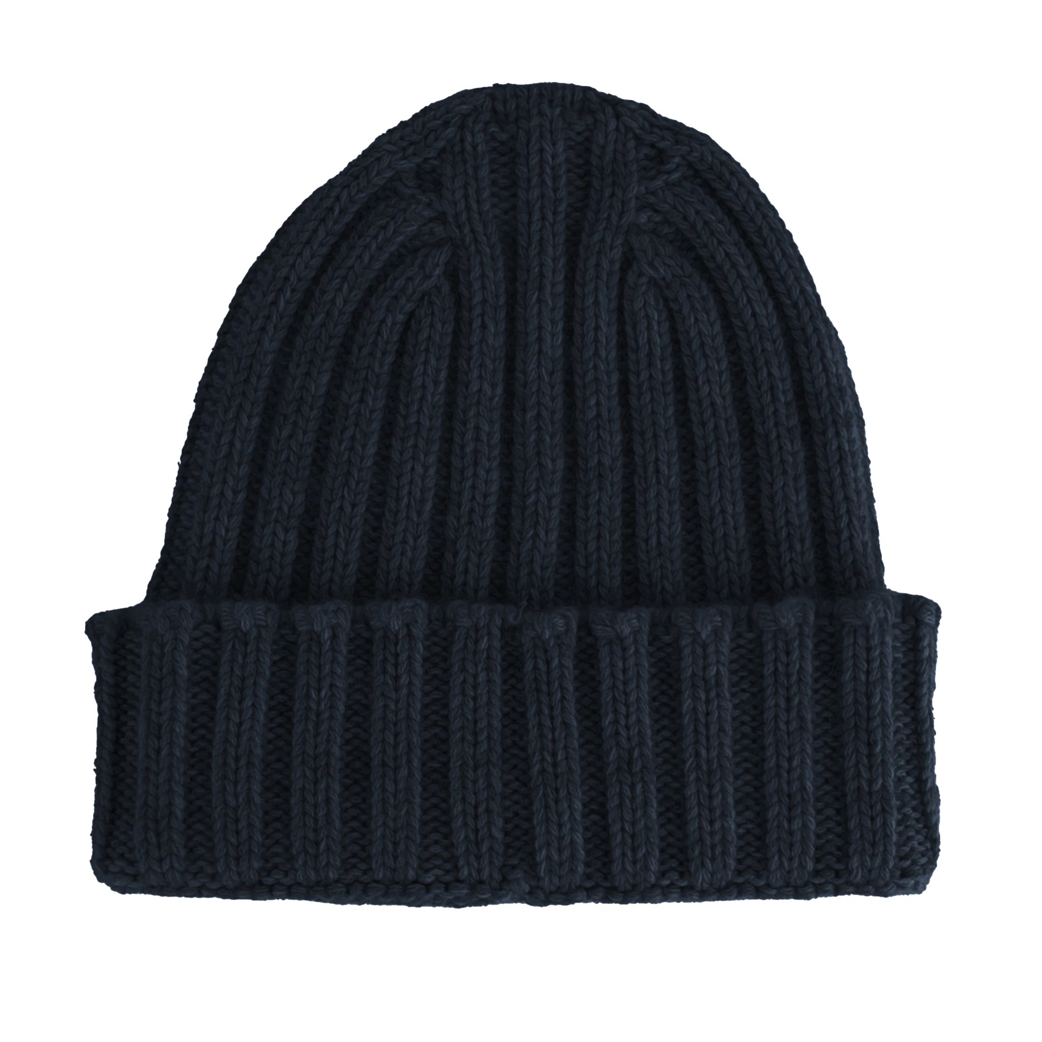 100% Cashmere Caps Blue Unisex