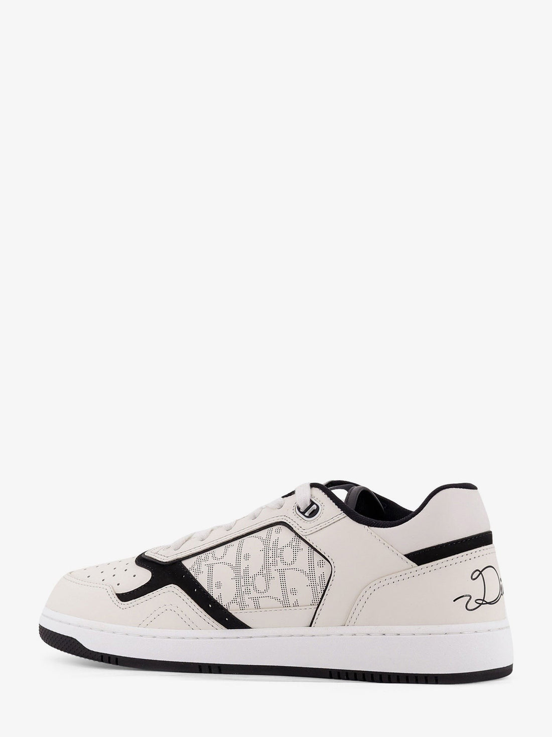 Dior B27 leather sneakers with Dior Oblique logo print on the side