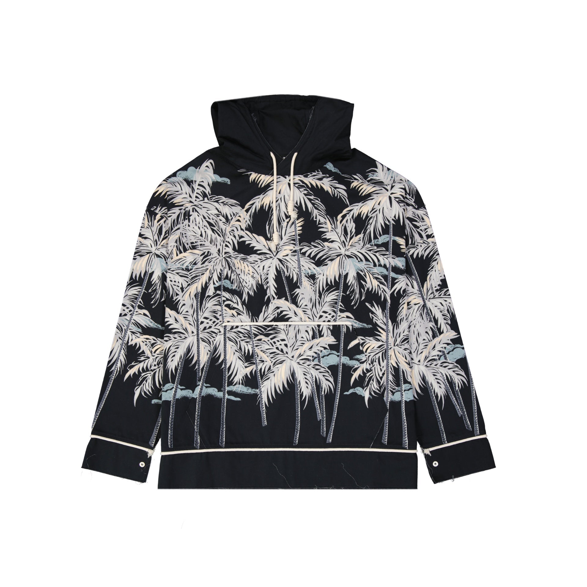 Palm Angels Hooded Printed Shirt – Siebentaschen