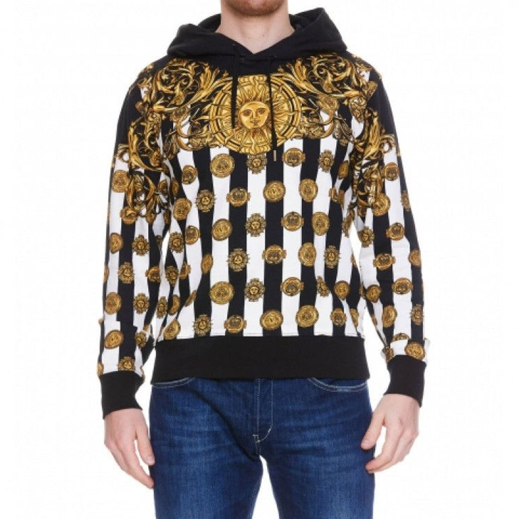 Versace Jeans Couture Printed Hooded Sweatshirt