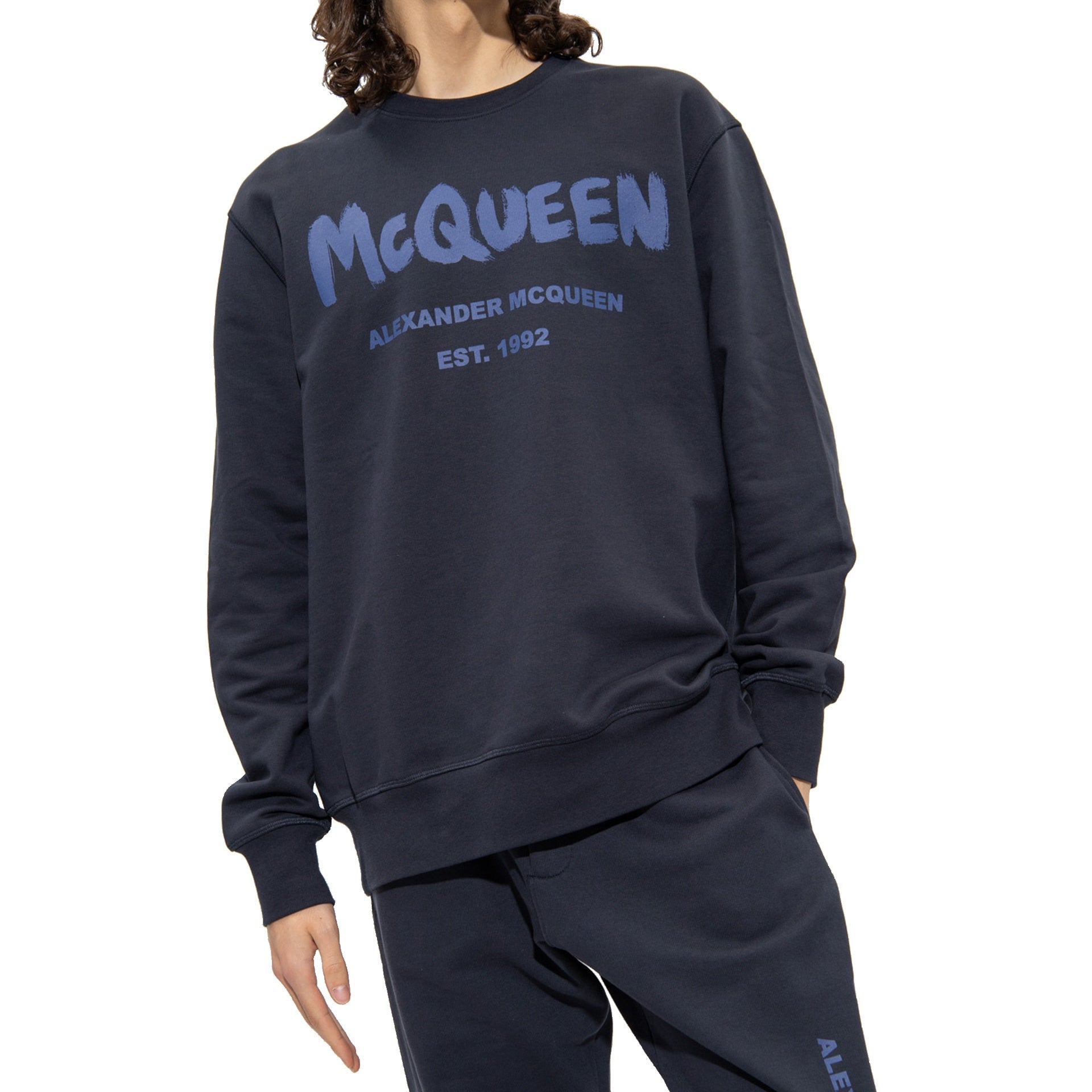 Alexander McQueen Cotton Logo Sweatshirt – Siebentaschen