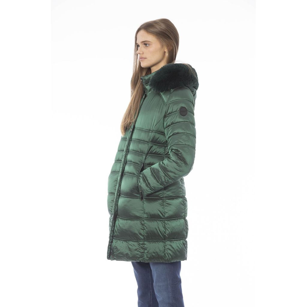 Baldinini Trend Women's Green Polyester Long Jacket