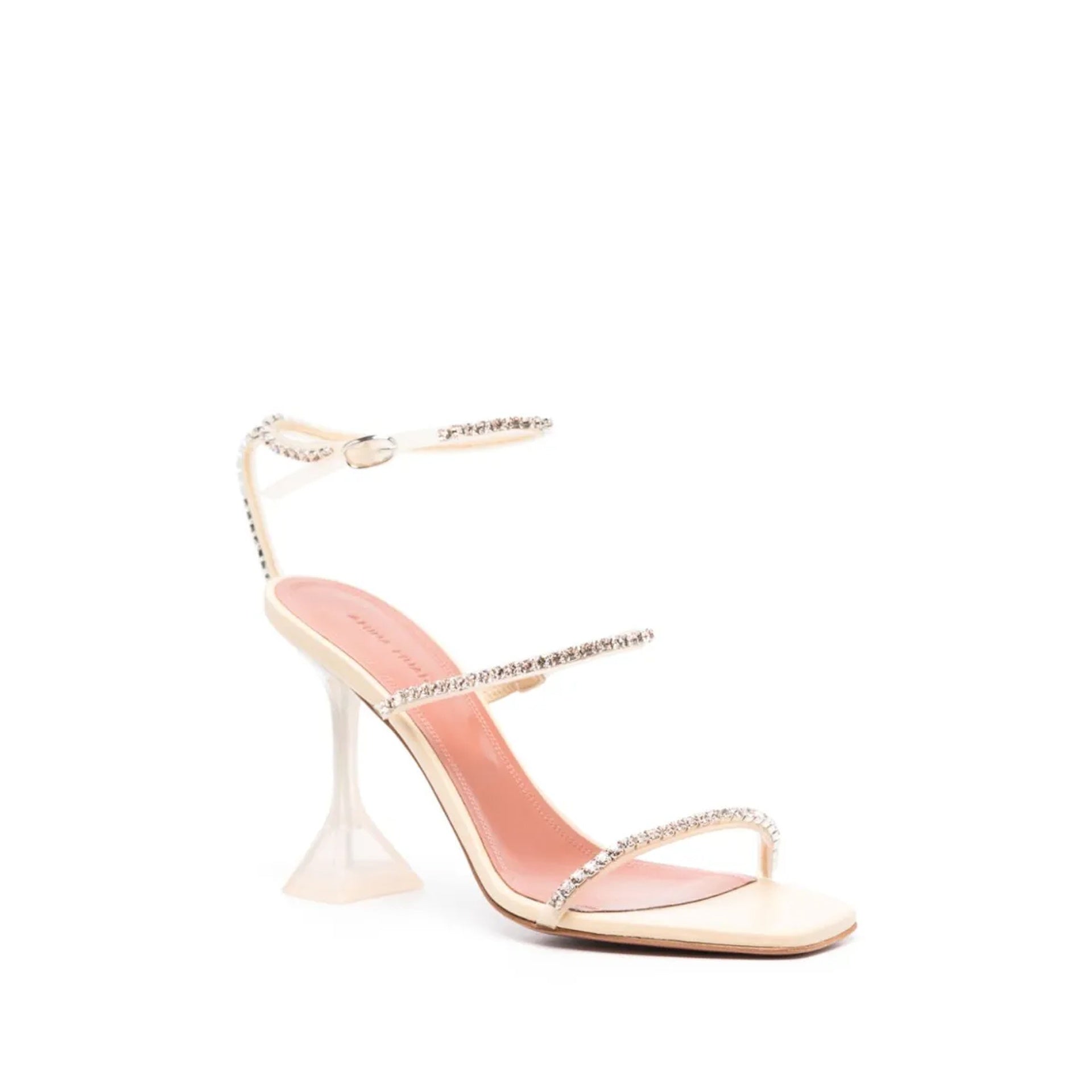 Amina Muaddi Gilda 105mm Sandals - WOMEN SHOES - AMINA MUADDI - Tluxy New