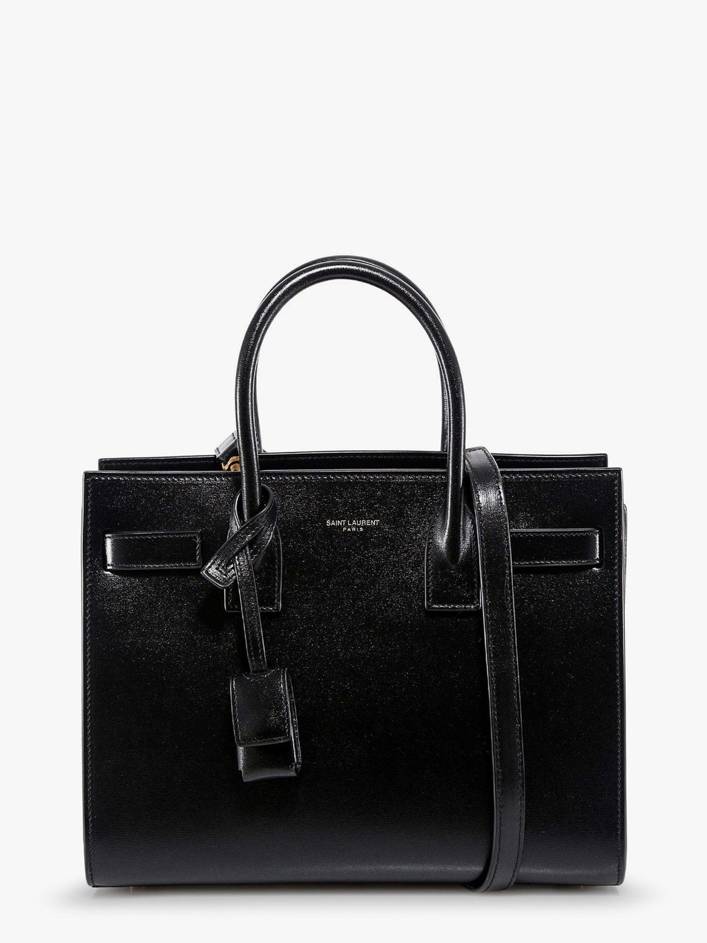 Saint Laurent Baby Sac de Jour leather handbag with padlock