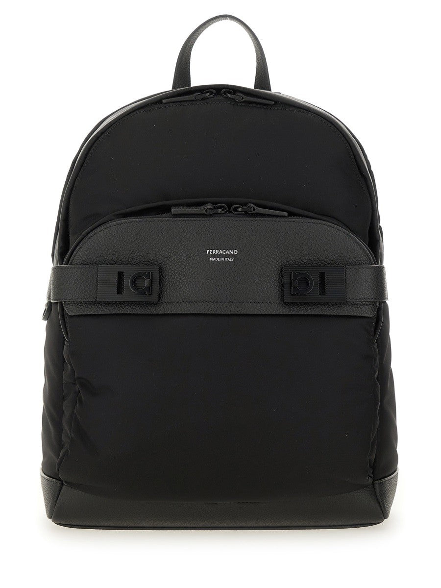 Ferragamo BACKPACK WITH BUCKLES "HOOKS"