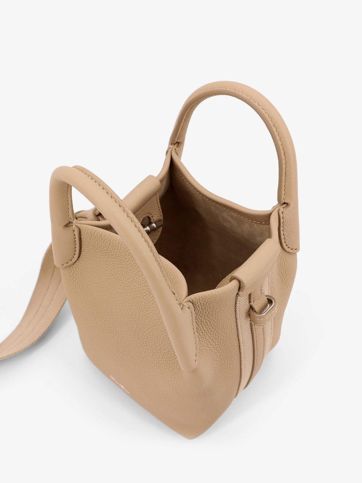 LORO PIANA Bale Micro leather bucket bag