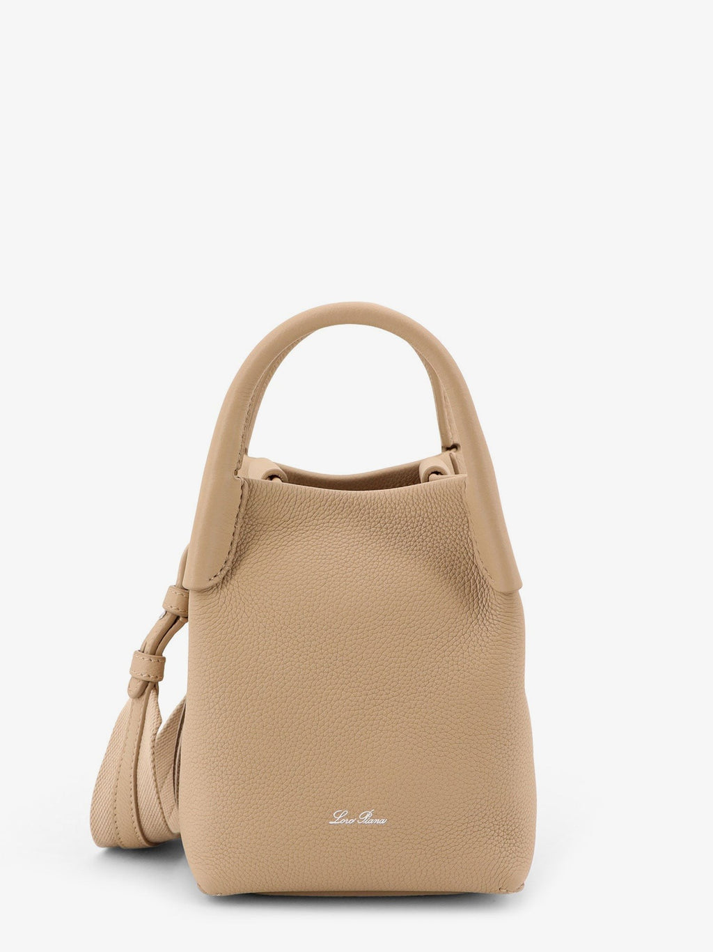LORO PIANA Bale Micro leather bucket bag