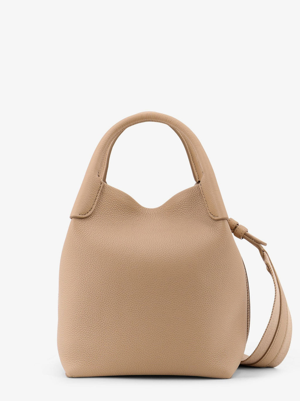 LORO PIANA Bale Small leather bucket bag