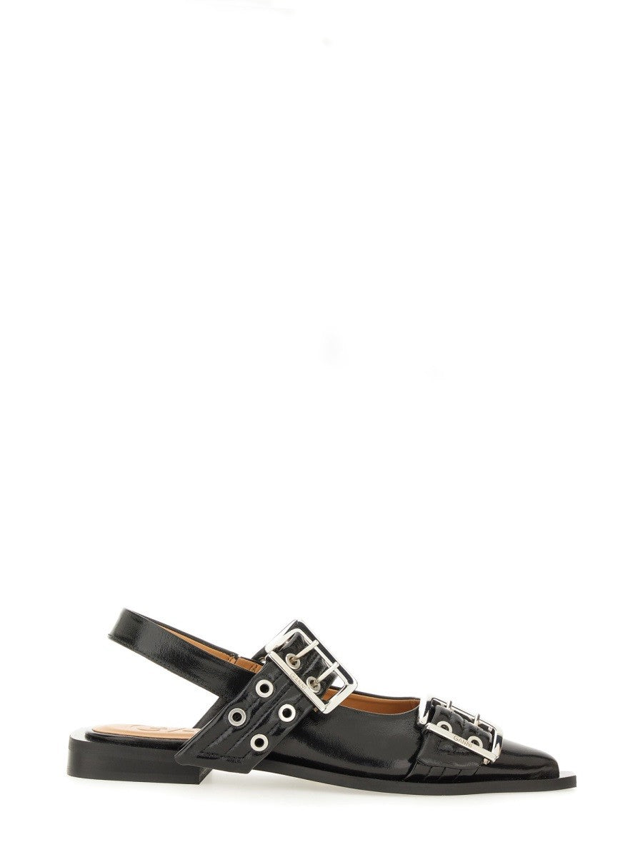 GANNI BALLERINA WITH BUCKLE