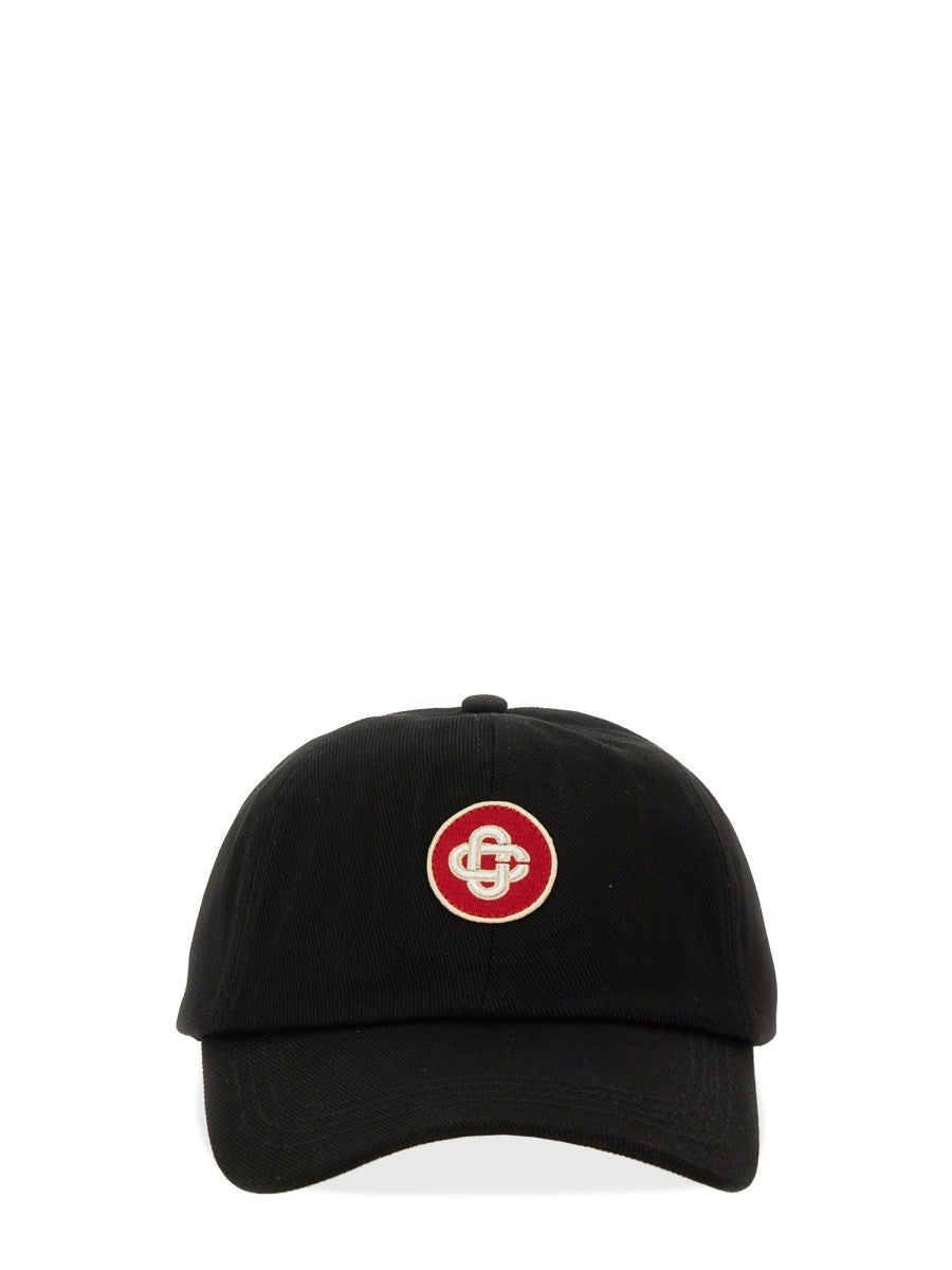 CASABLANCA BASEBALL HAT WITH LOGO PATCH