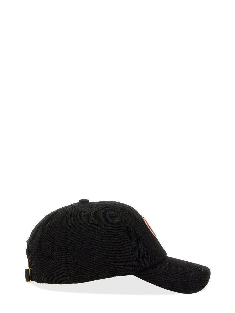 CASABLANCA BASEBALL HAT WITH LOGO PATCH