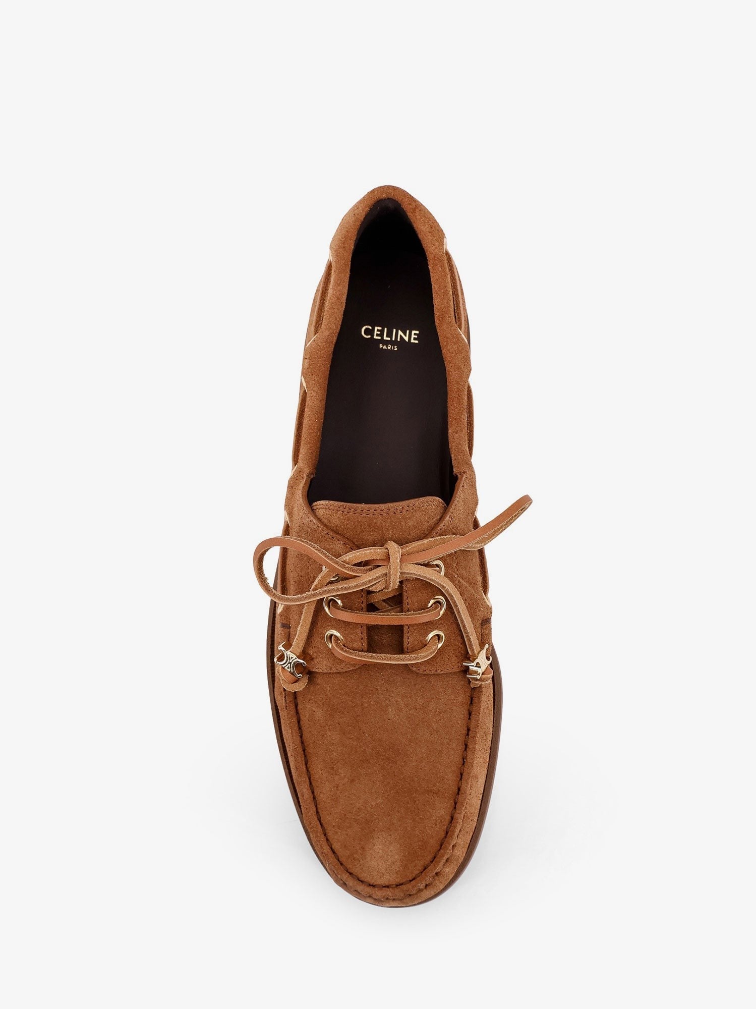 Celine Bateau suede loafers