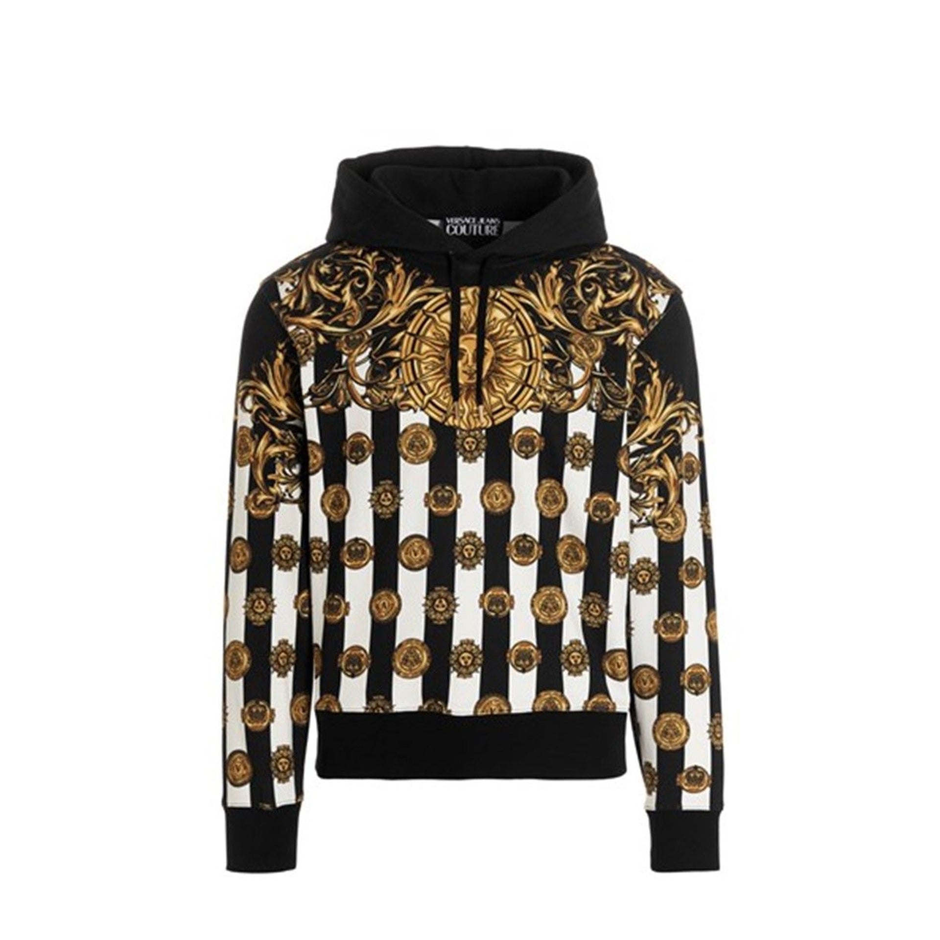 Versace Jeans Couture Printed Hooded Sweatshirt
