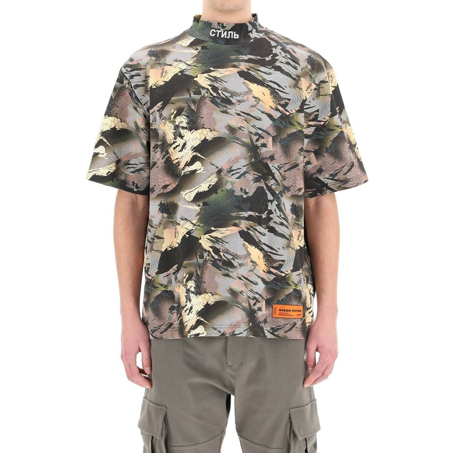 Heron Preston Camouflage Print T-shirt - MEN CLOTHING - HERON PRESTON - Tluxy New