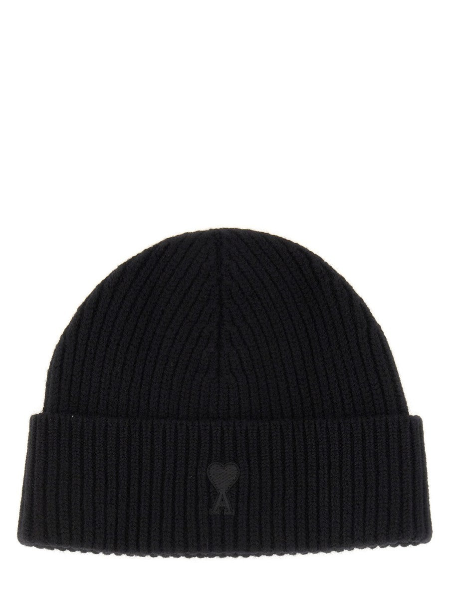 AMI PARIS WOOL HAT WITH LOGO