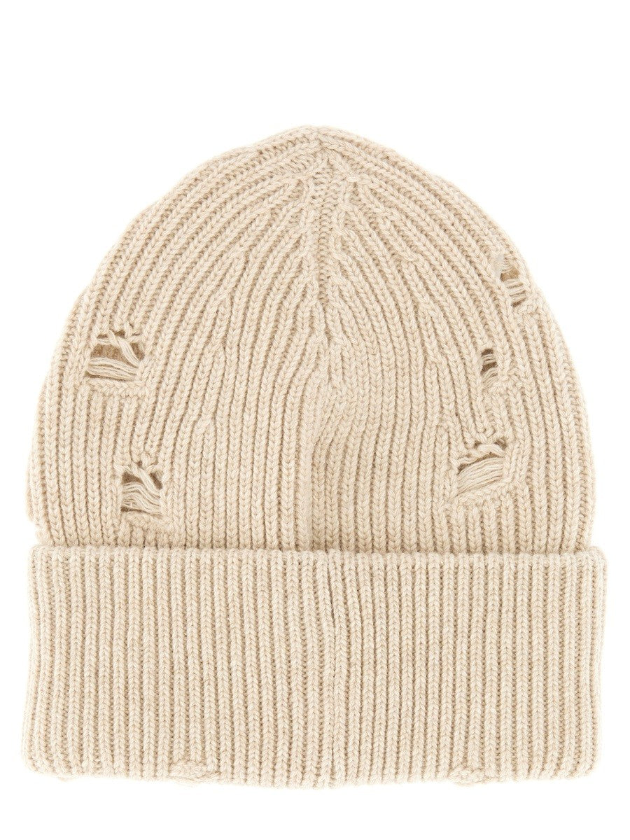 MM6 MAISON MARGIELA BEANIE HAT WITH LOGO