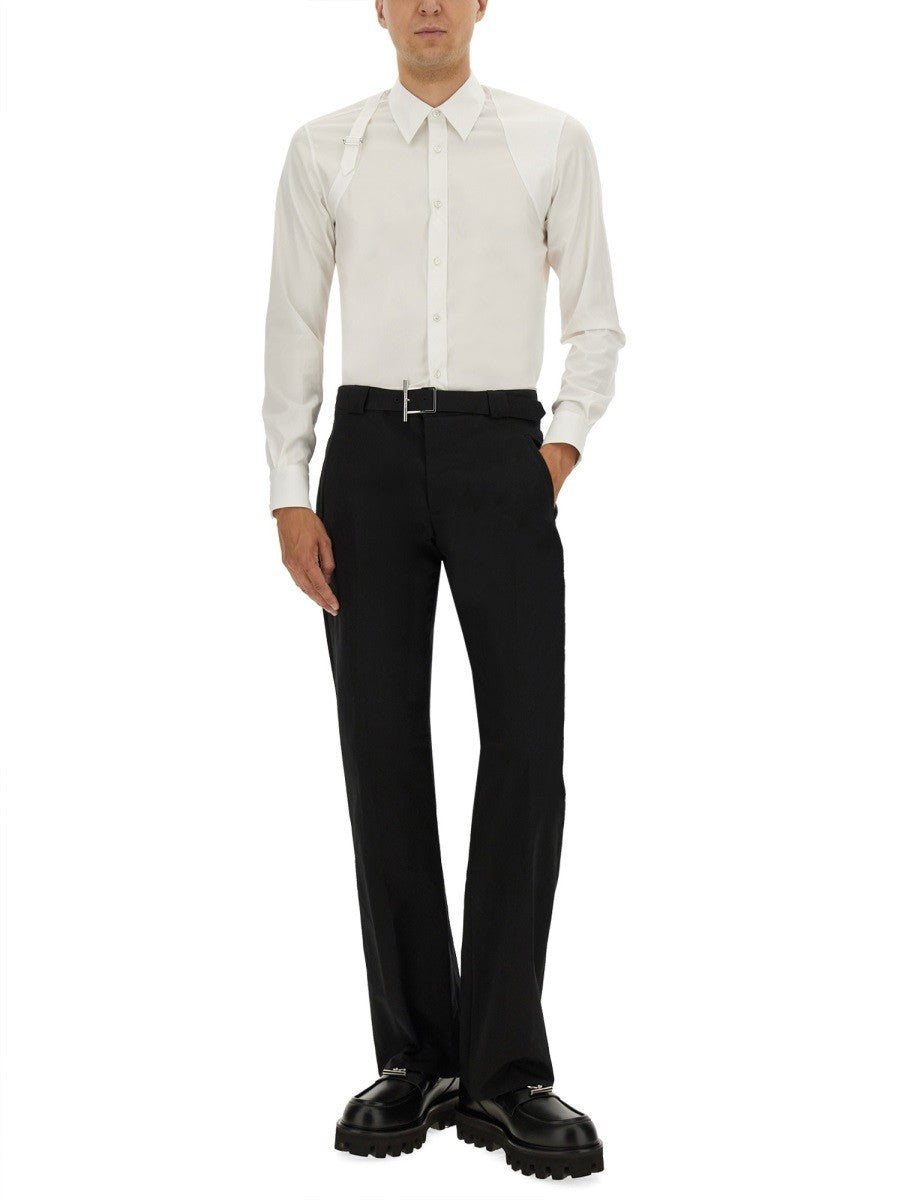 Alexander Mcqueen PANTS WITH "T-BAR" BELT