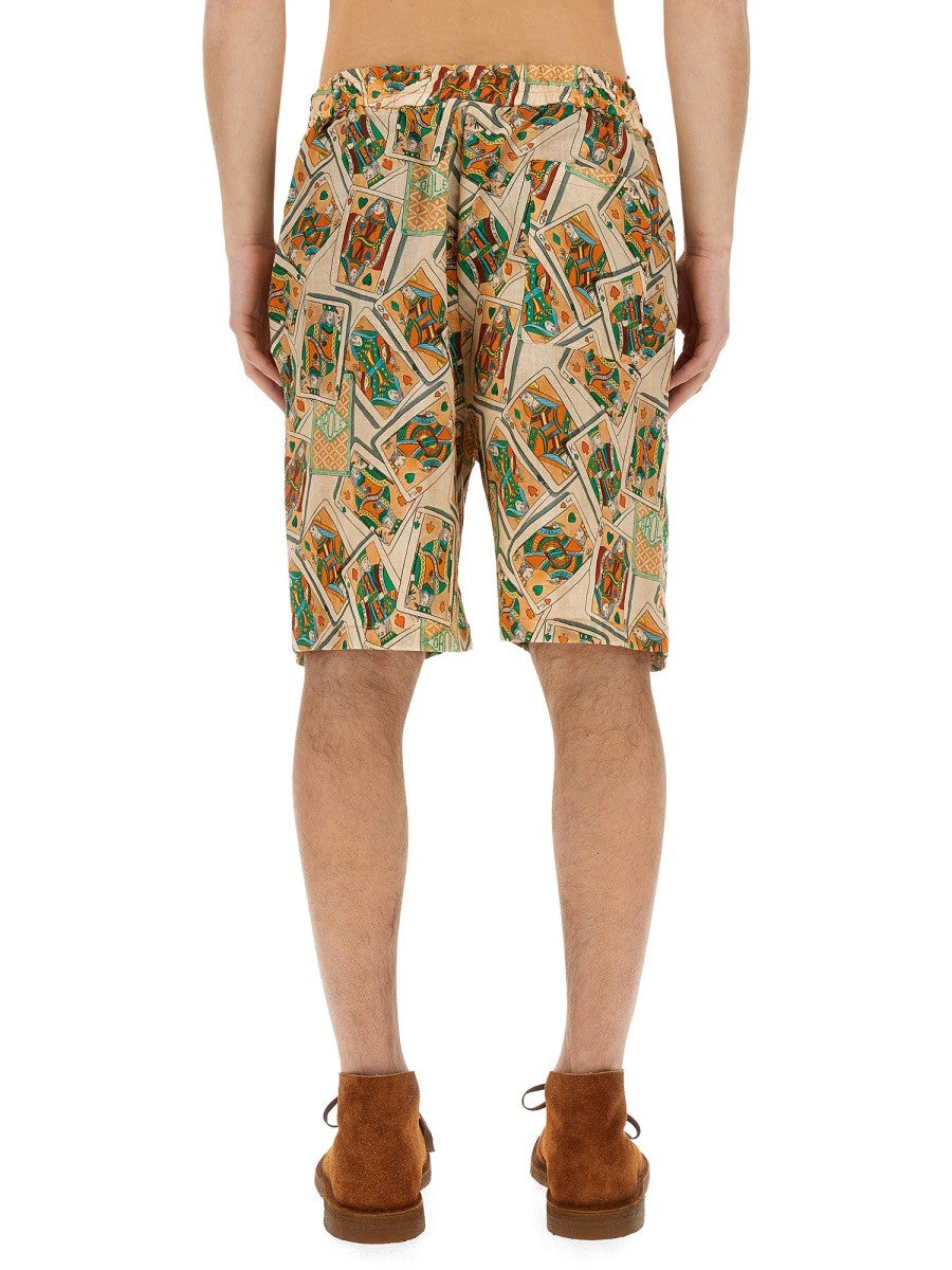 Drole De Monsieur BERMUDA SHORTS WITH PRINT