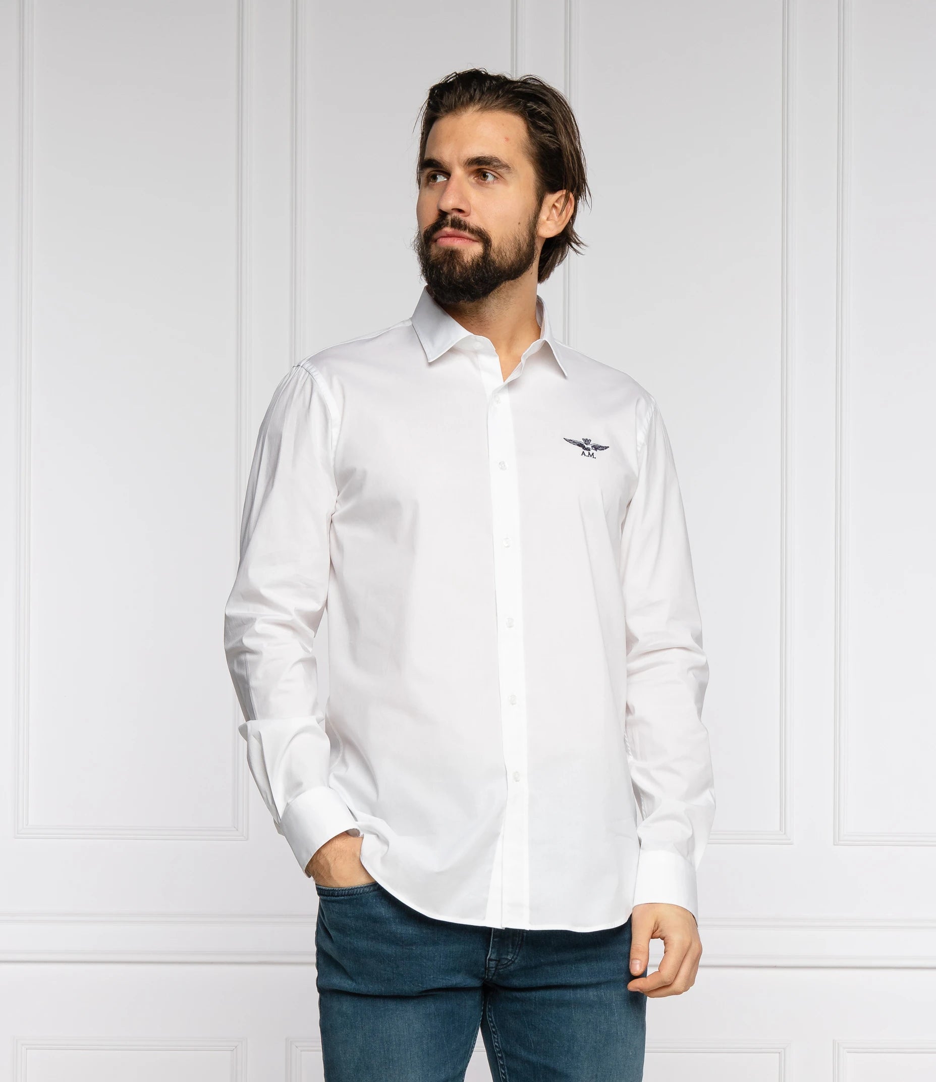 Aeronautica Militare Shirts White Man