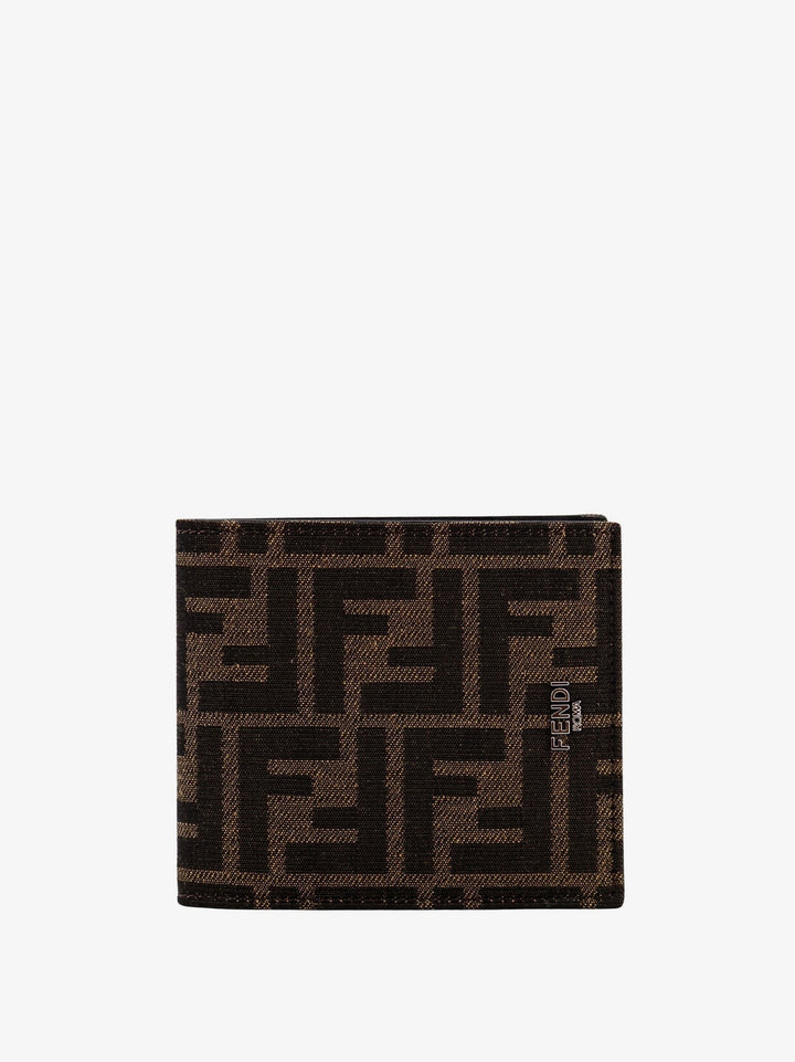 Fendi Bifold FF jacquard fabric wallet