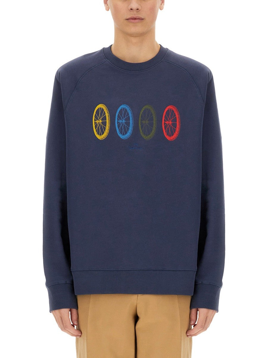 PS BY PAUL SMITH "BIKE WHEEL" SWEATSHIRT