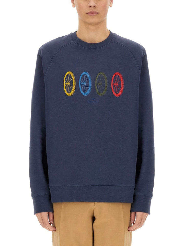 PS BY PAUL SMITH "BIKE WHEEL" SWEATSHIRT