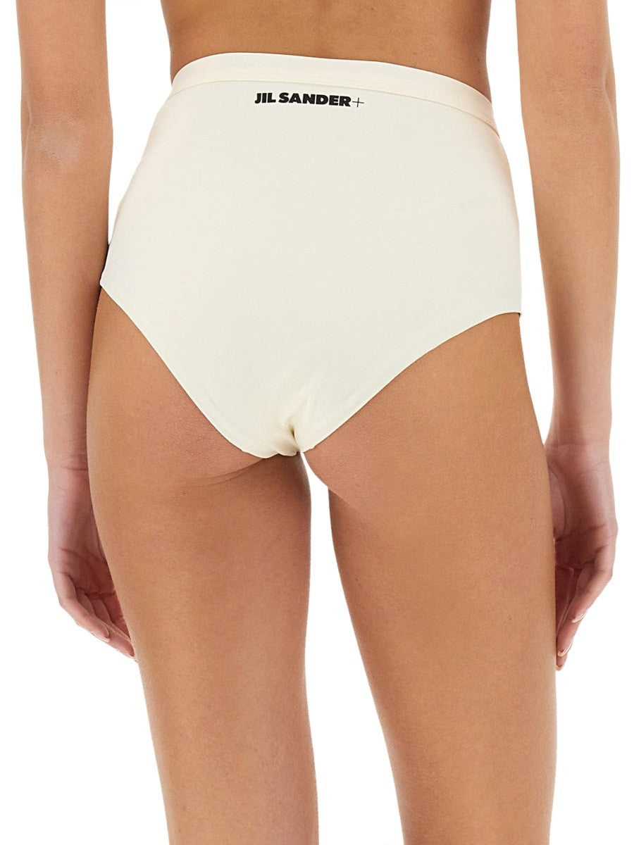 JIL SANDER BIKINI BRIEFS WITH LOGO