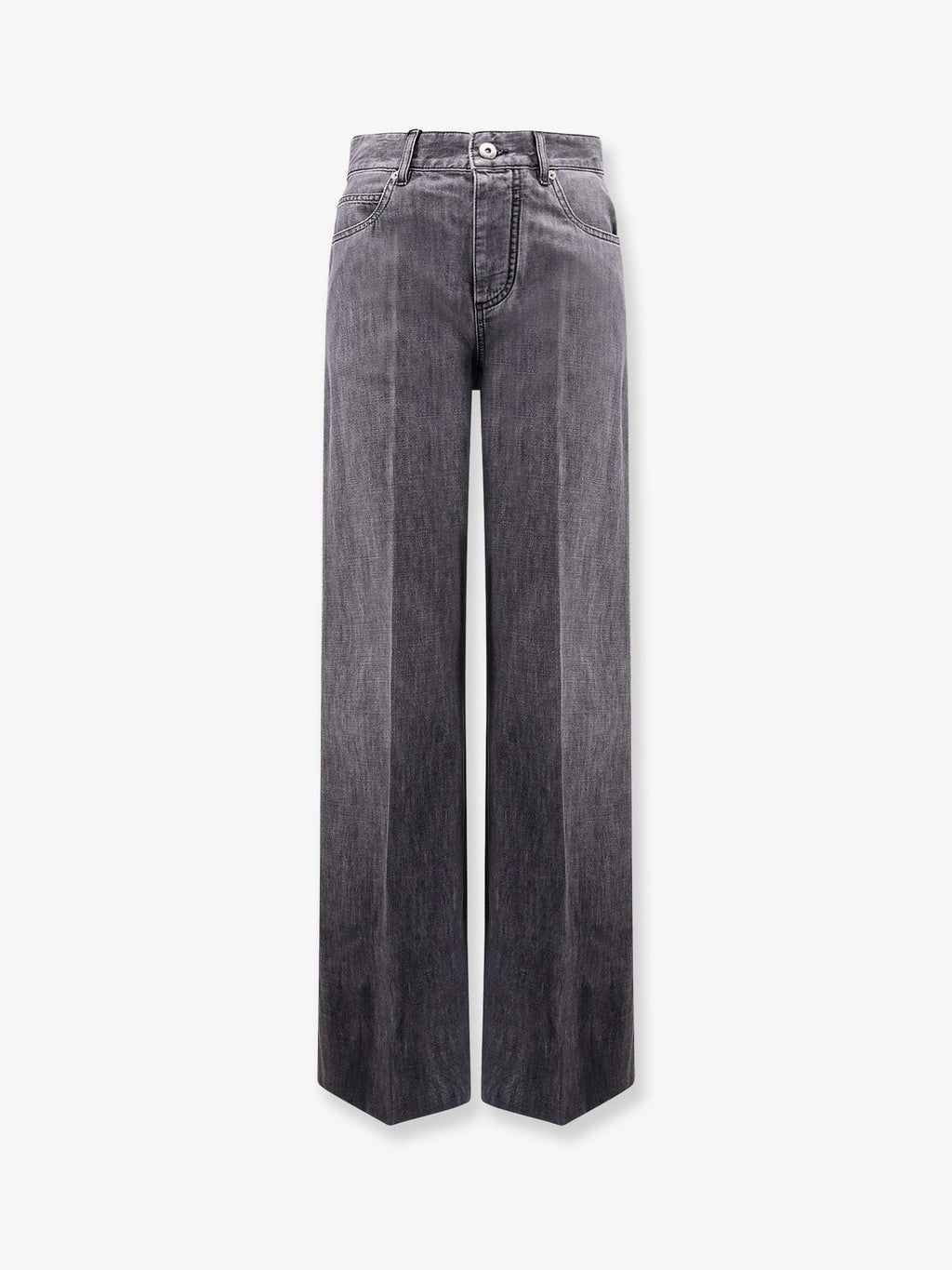 Bottega Veneta Black Washed Palazzo Denim Jeans