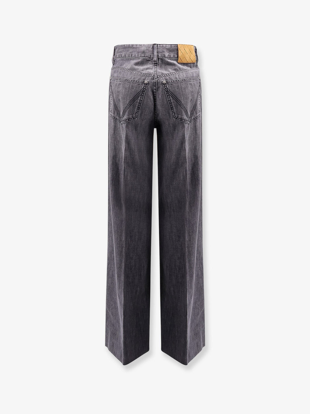 Bottega Veneta Black Washed Palazzo Denim Jeans