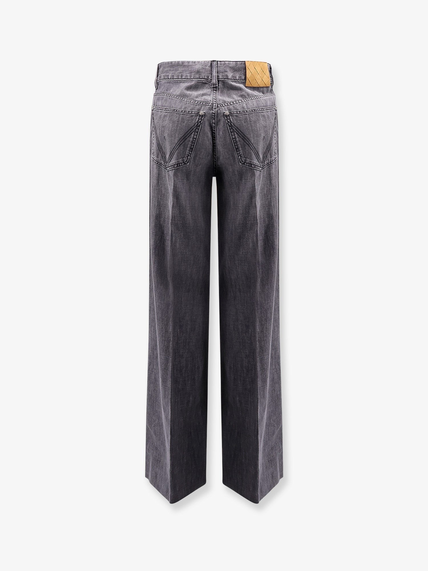 Bottega Veneta Black Washed Palazzo Denim Jeans
