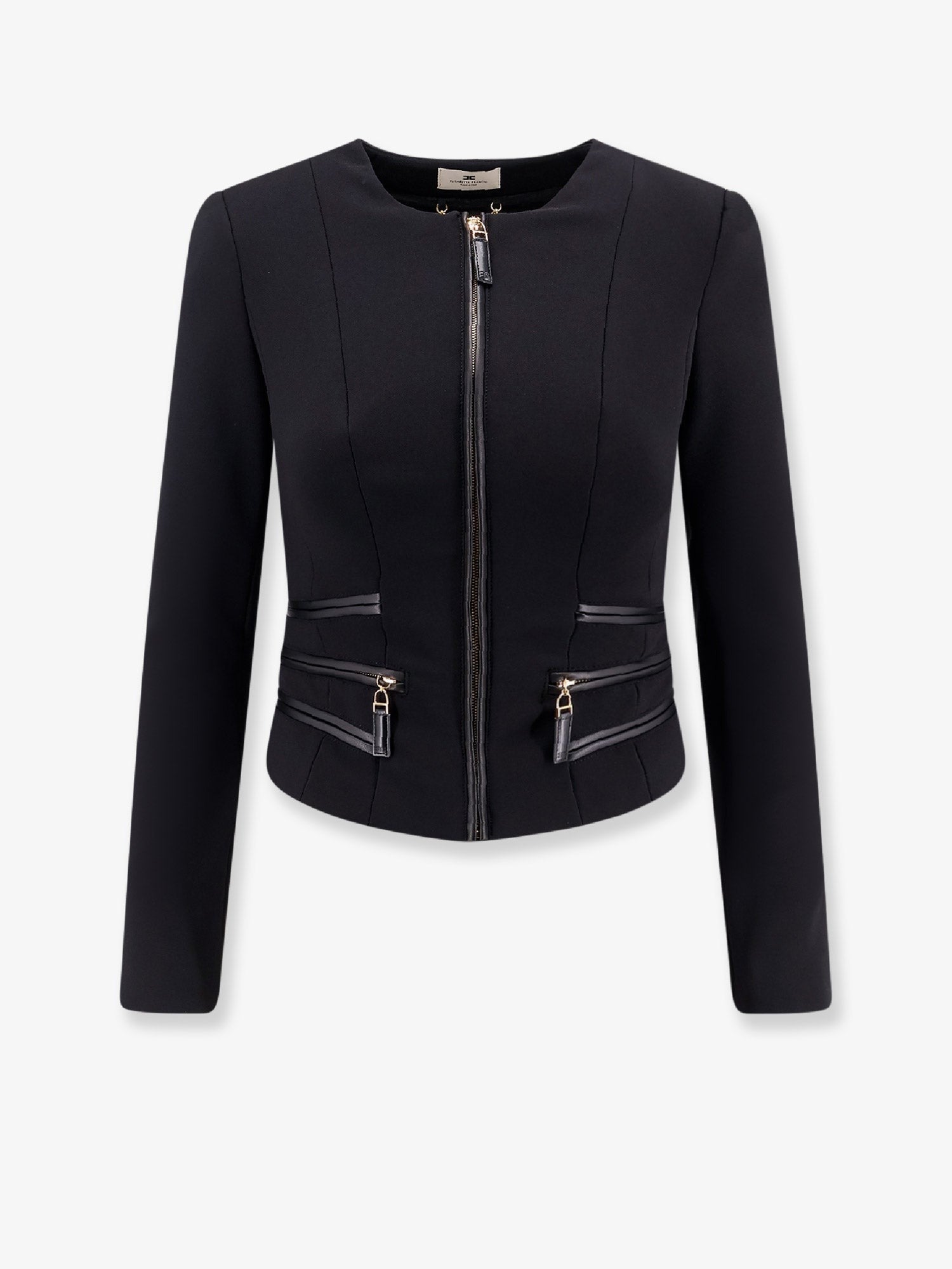 Elisabetta Franchi Blazer with pockets and zip