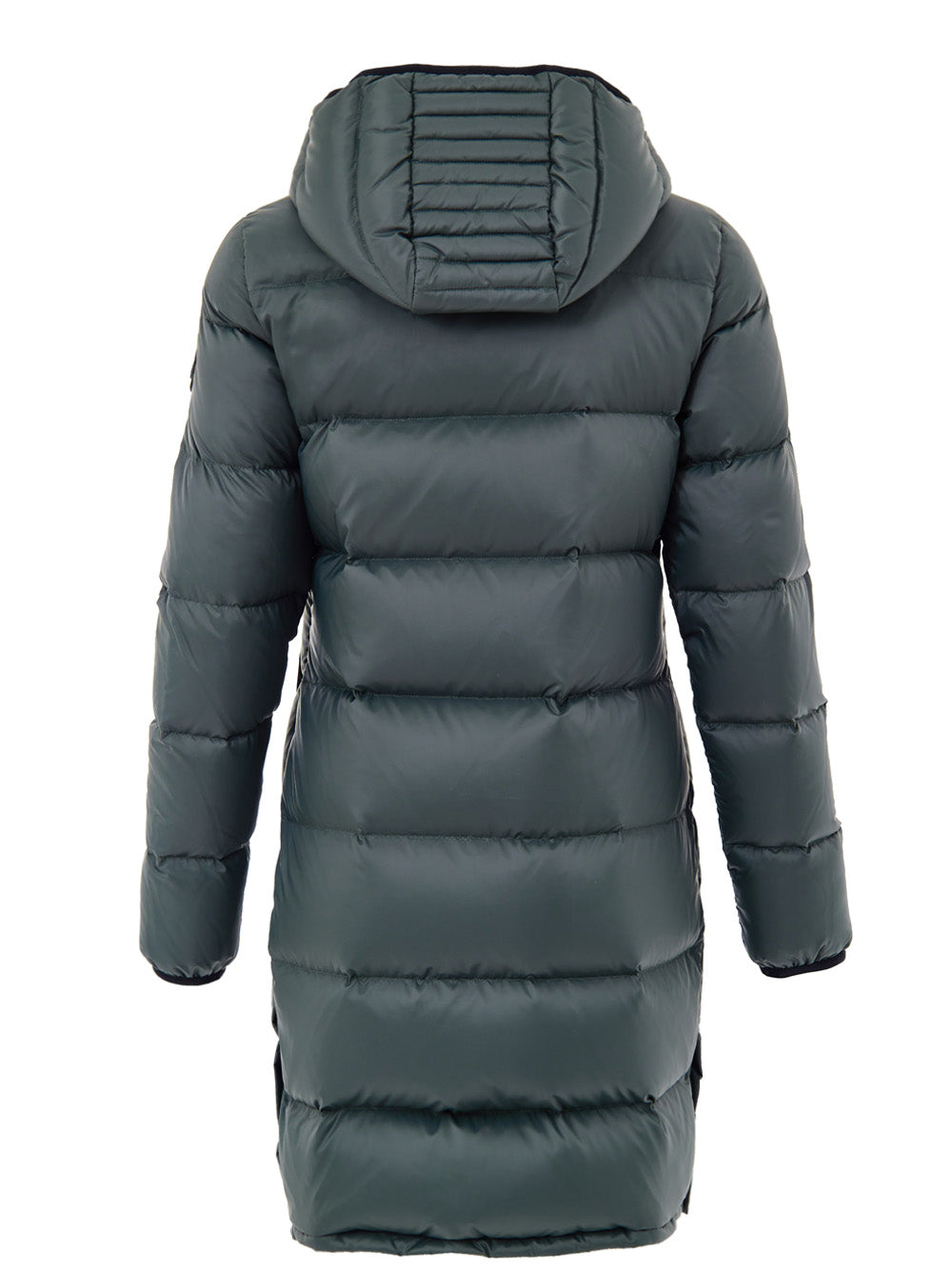 Moose Knuckles Green Long Padded Down Jacket