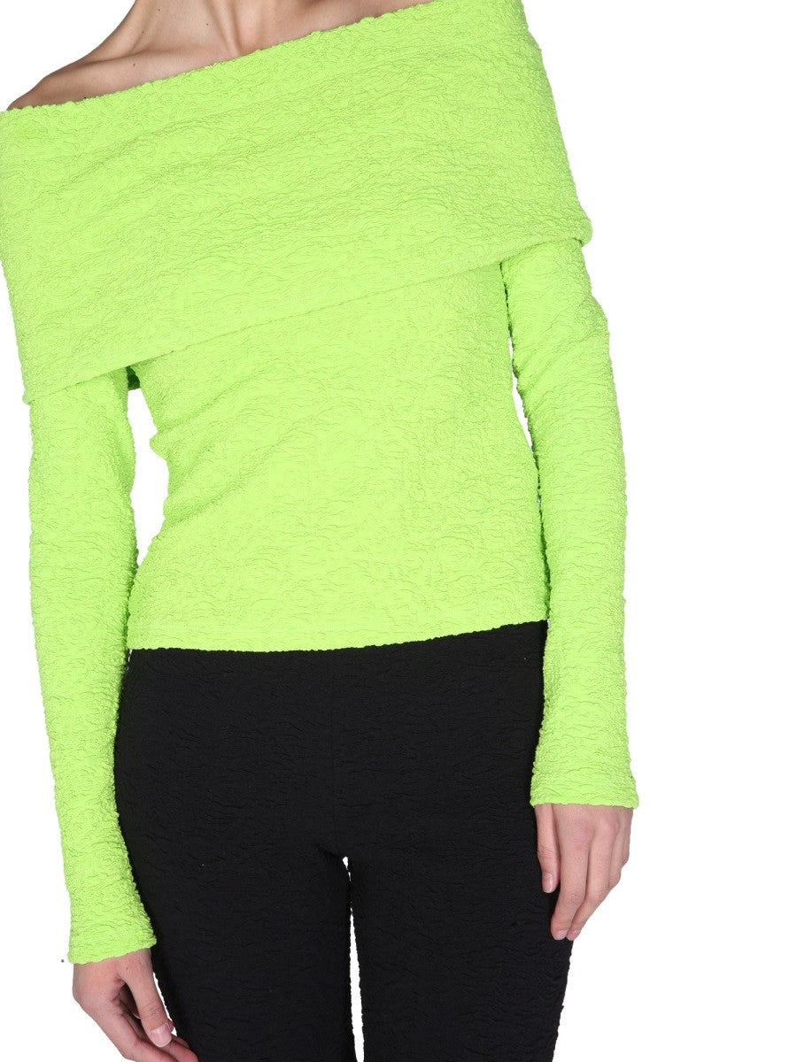 msgm BOAT NECK TOP