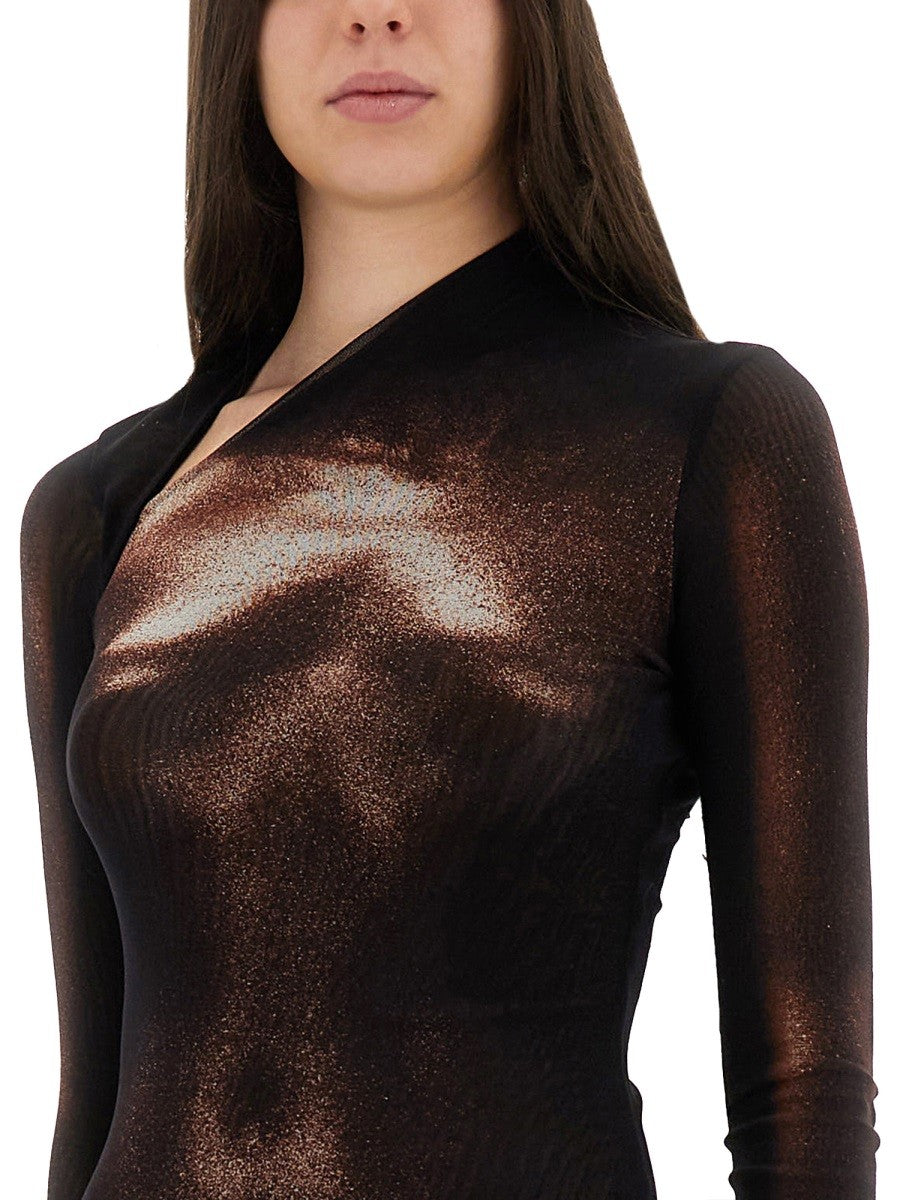 JEAN PAUL GAULTIER "BODY DUST" PRINT DRESS