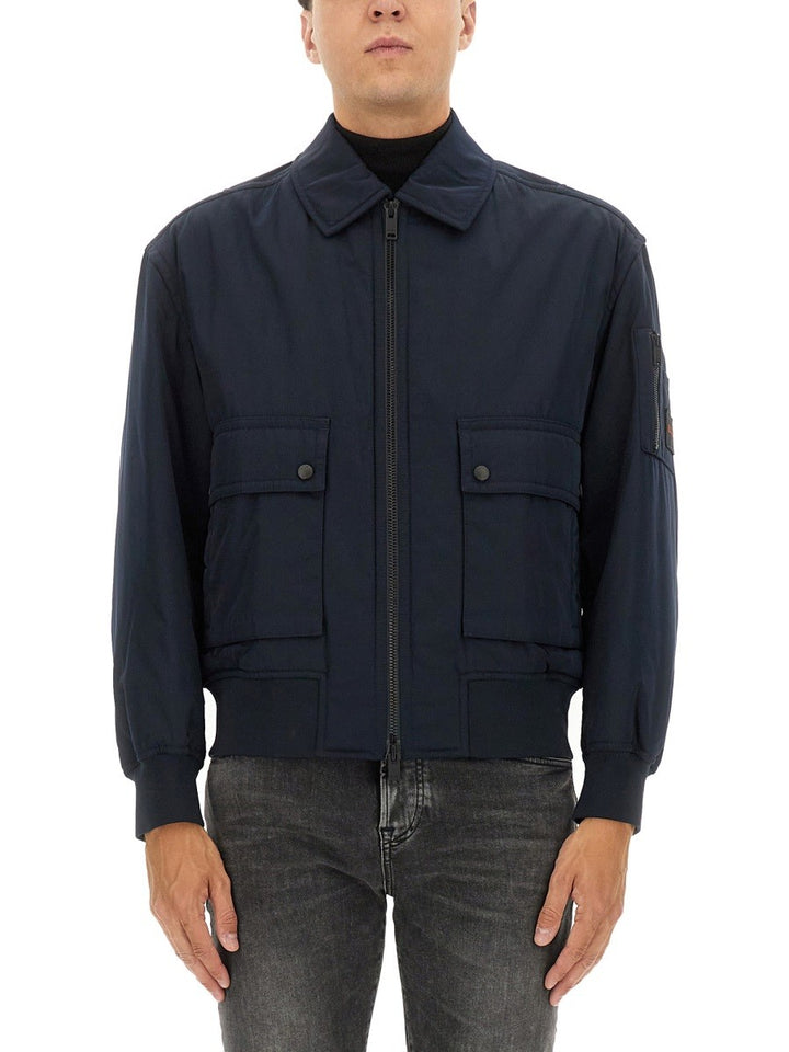 Boss BOMBER JACKET WITH REMOVABLE LINING