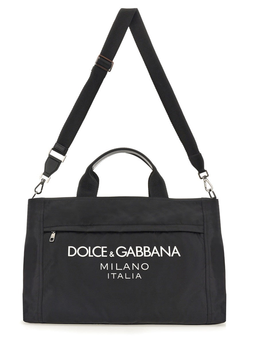 Dolce & Gabbana BORSONE IN NYLON CON LOGO