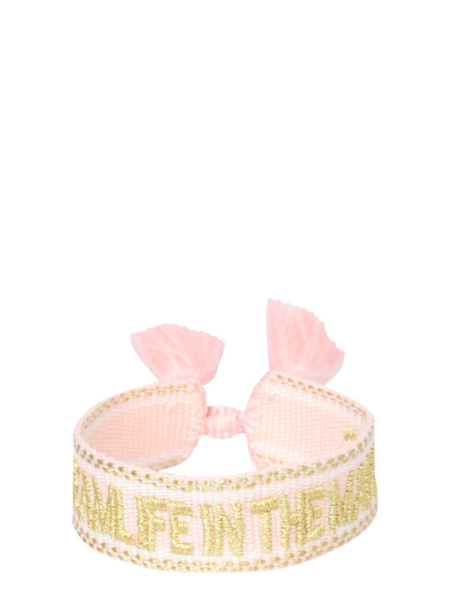 LABEL K BRAIDED FABRIC BRACELET