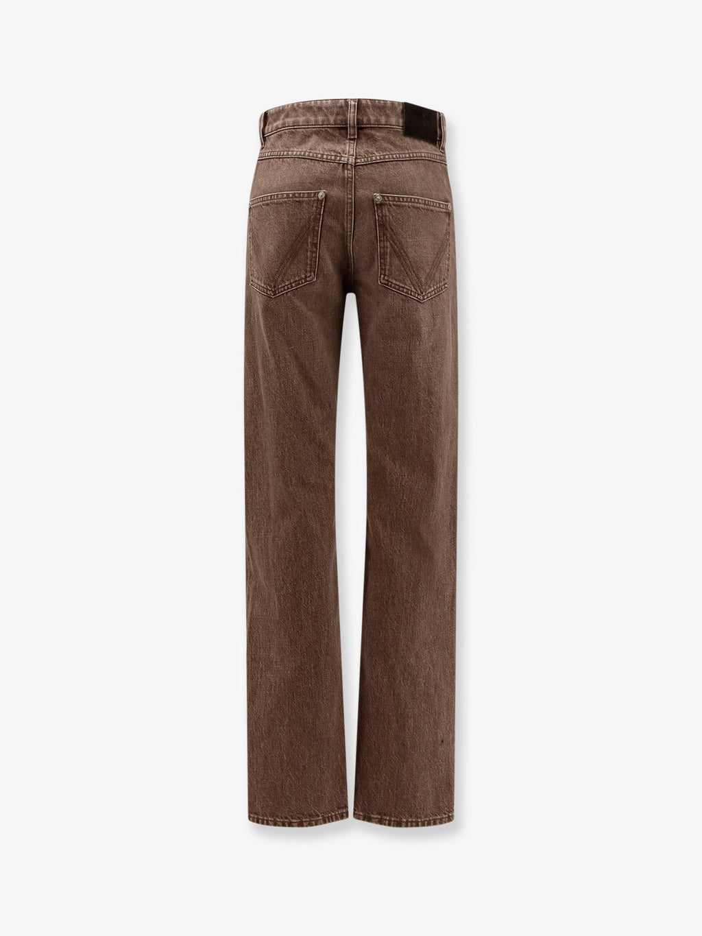 Bottega Veneta Brown washed boyfriend denim trousers