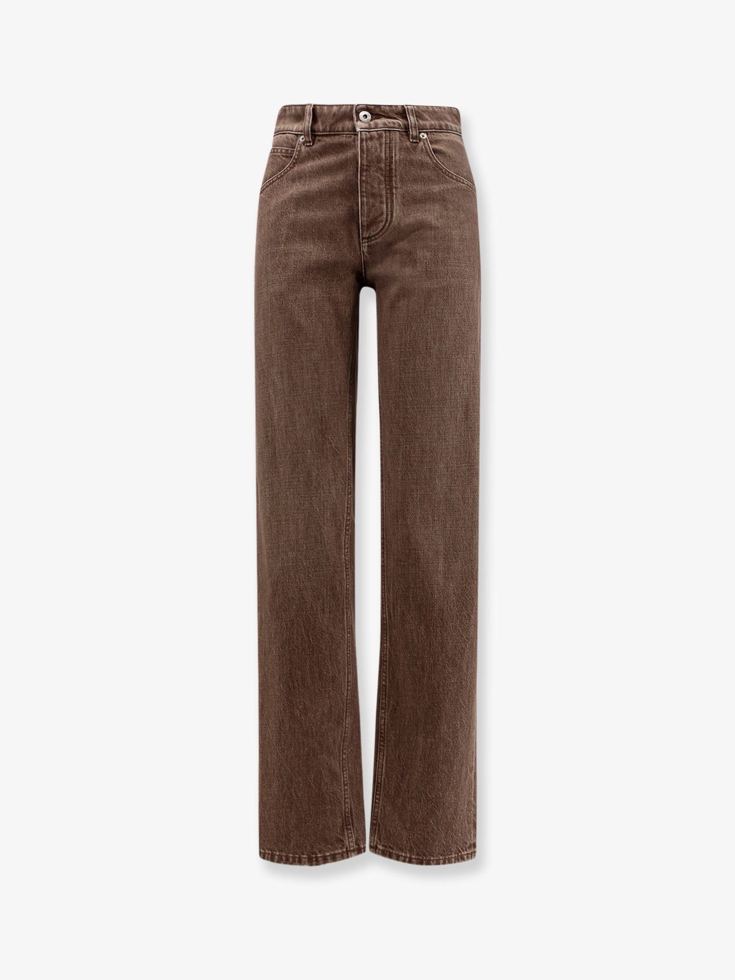 Bottega Veneta Brown washed boyfriend denim trousers
