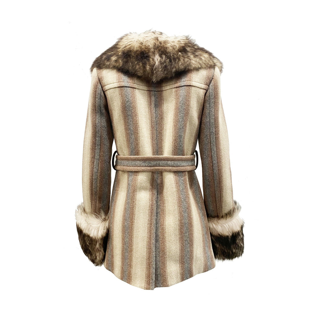 Marc Jacobs Fur Trim Coat