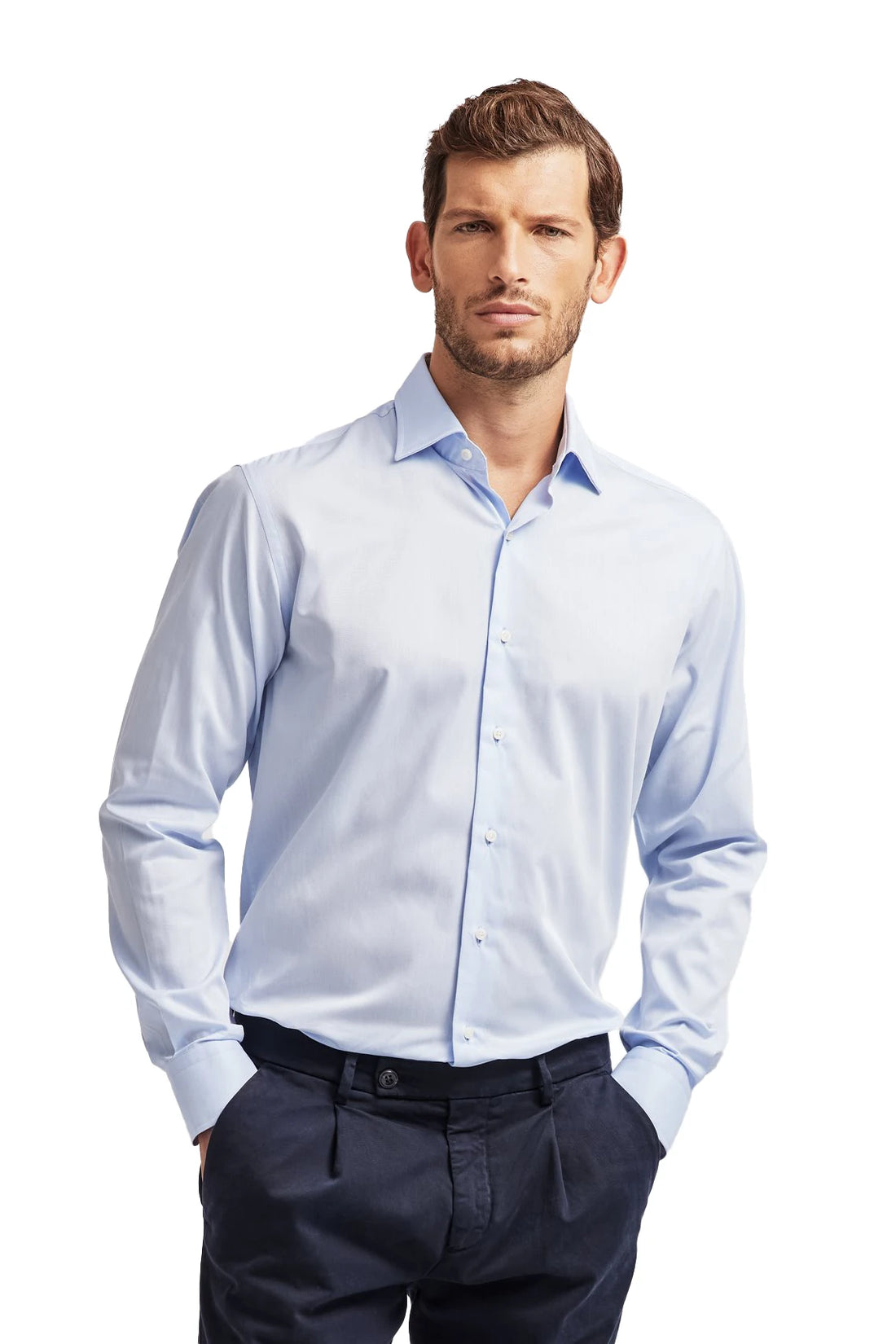 Ballantyne Shirts Light Blue Man