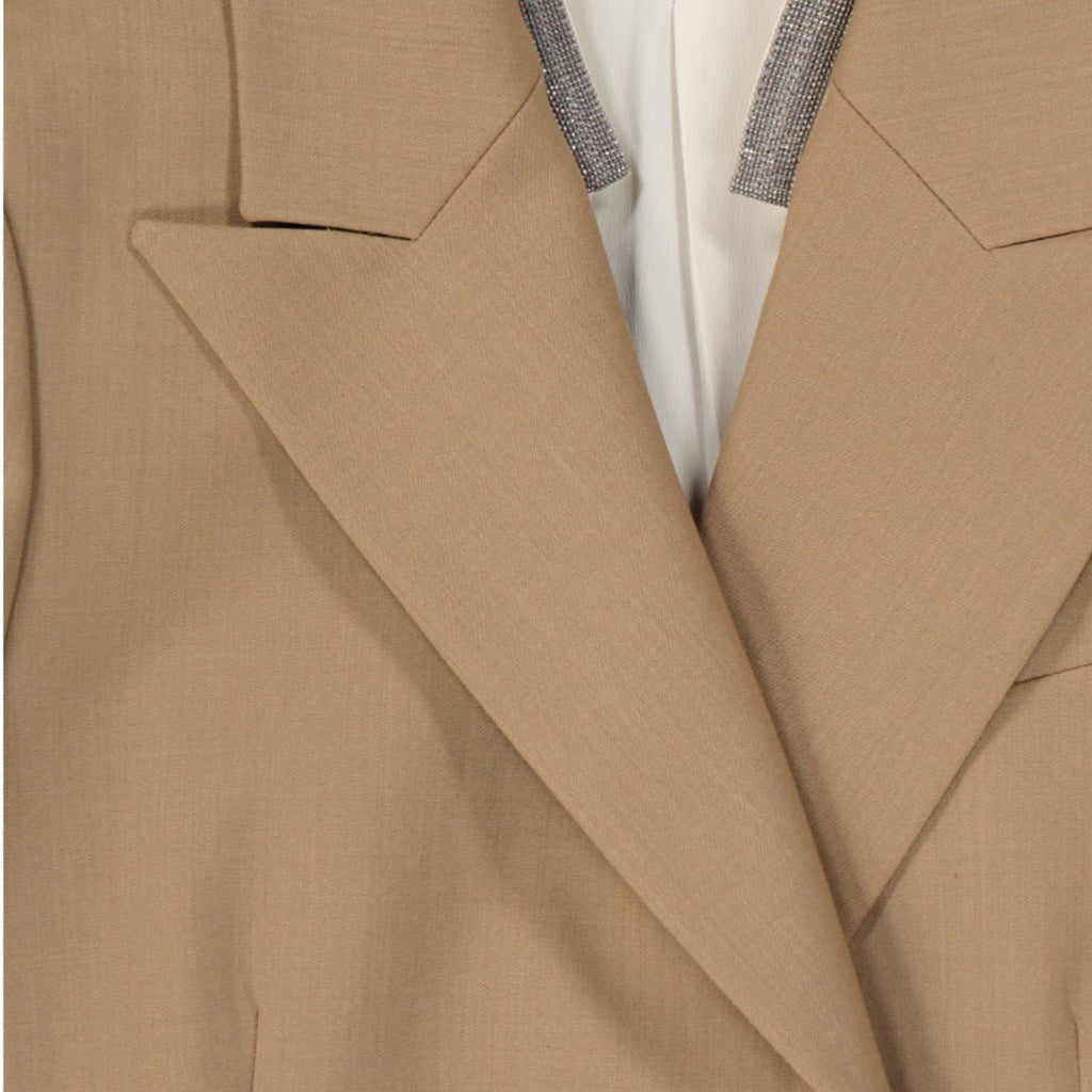 Brunello Cucinelli Wool Jacket - WOMEN CLOTHING - BRUNELLO CUCINELLI - Tluxy New