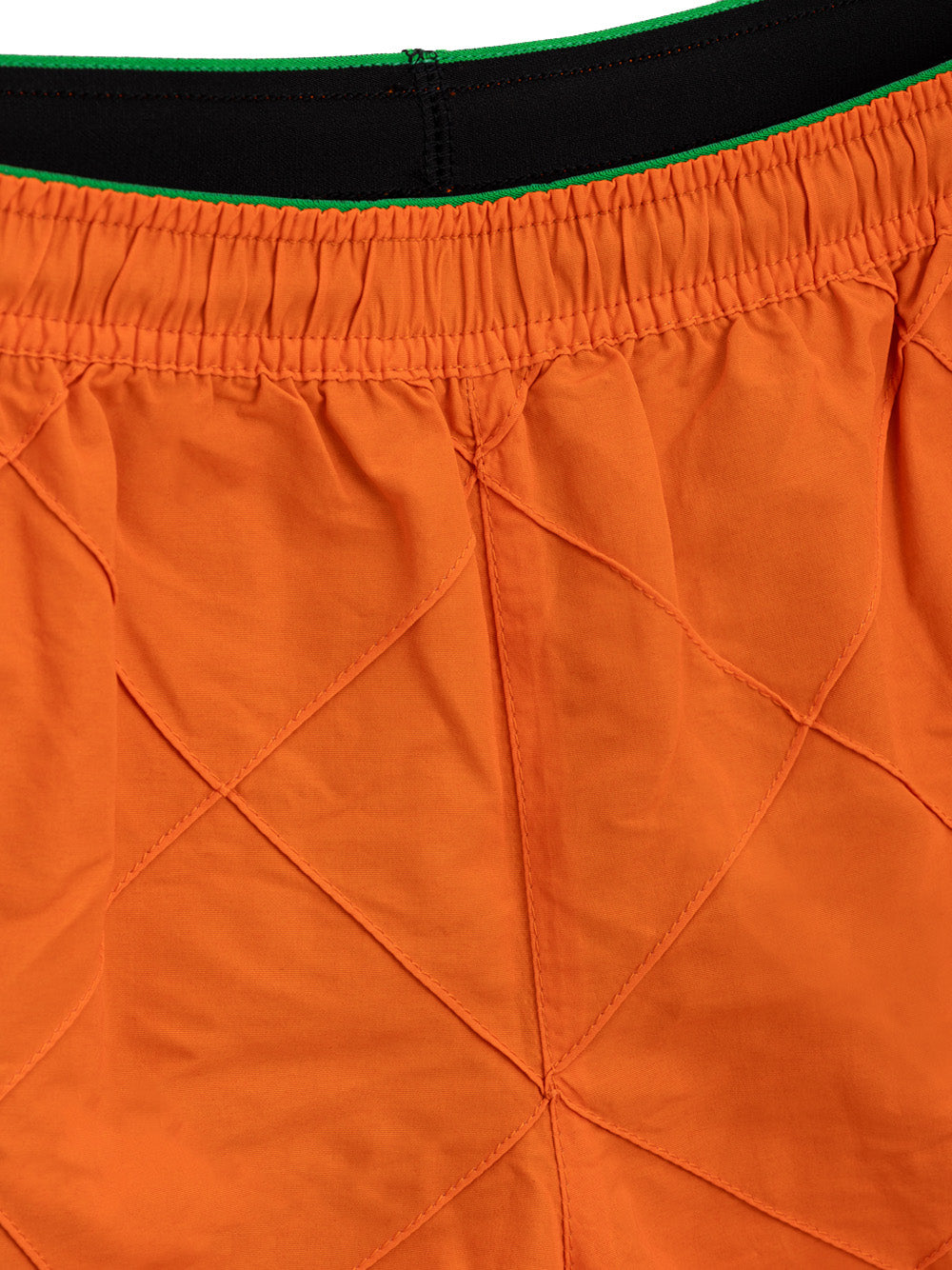 Bottega Veneta Orange Weave Swim Trunks