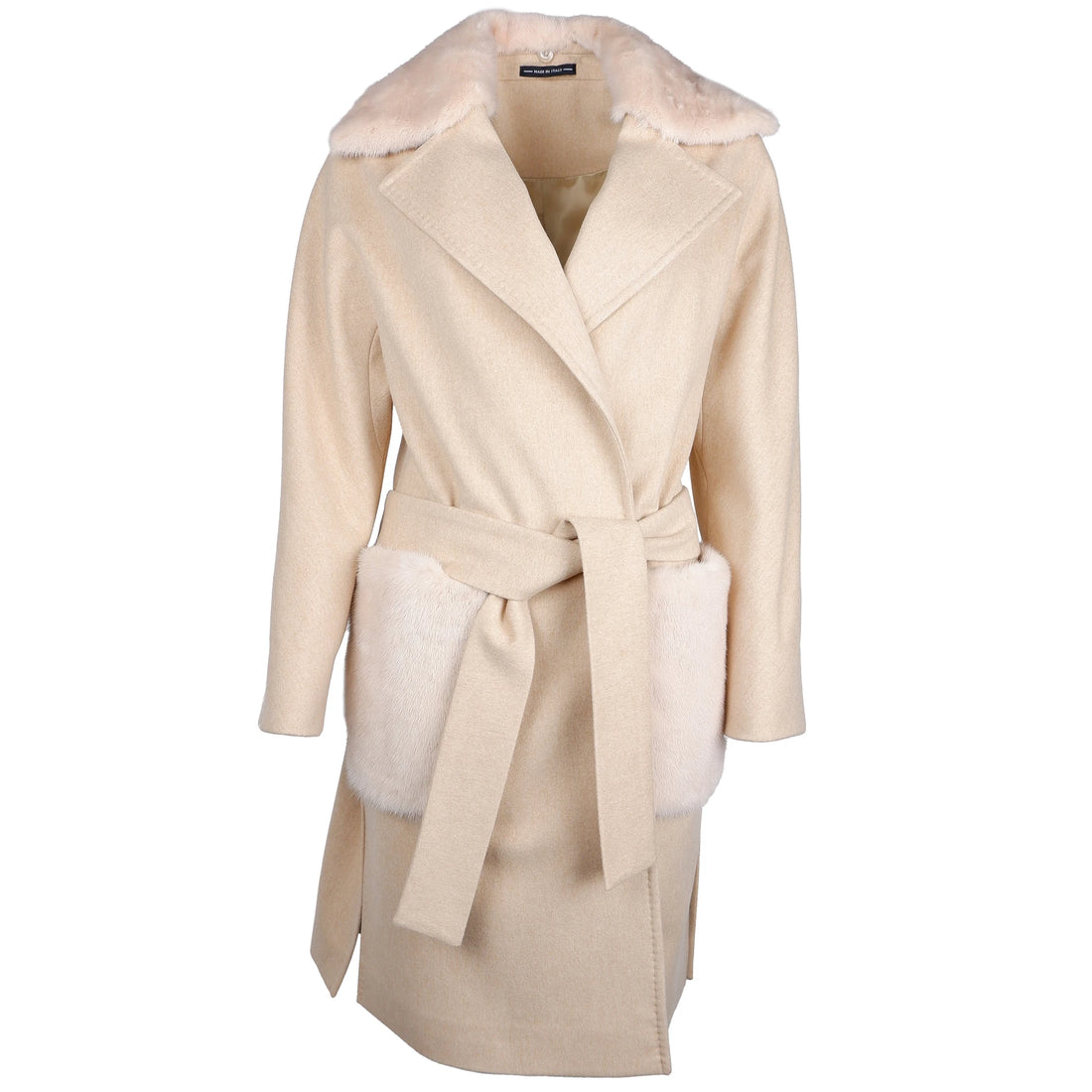 Loro Piana Fabric Coats Beige Woman