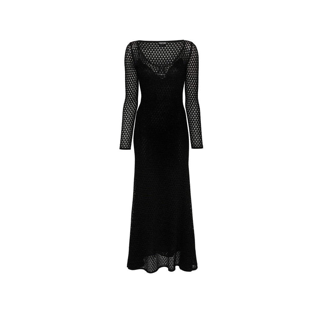 Tom Ford Lurex Crochet Maxi Dress – Siebentaschen