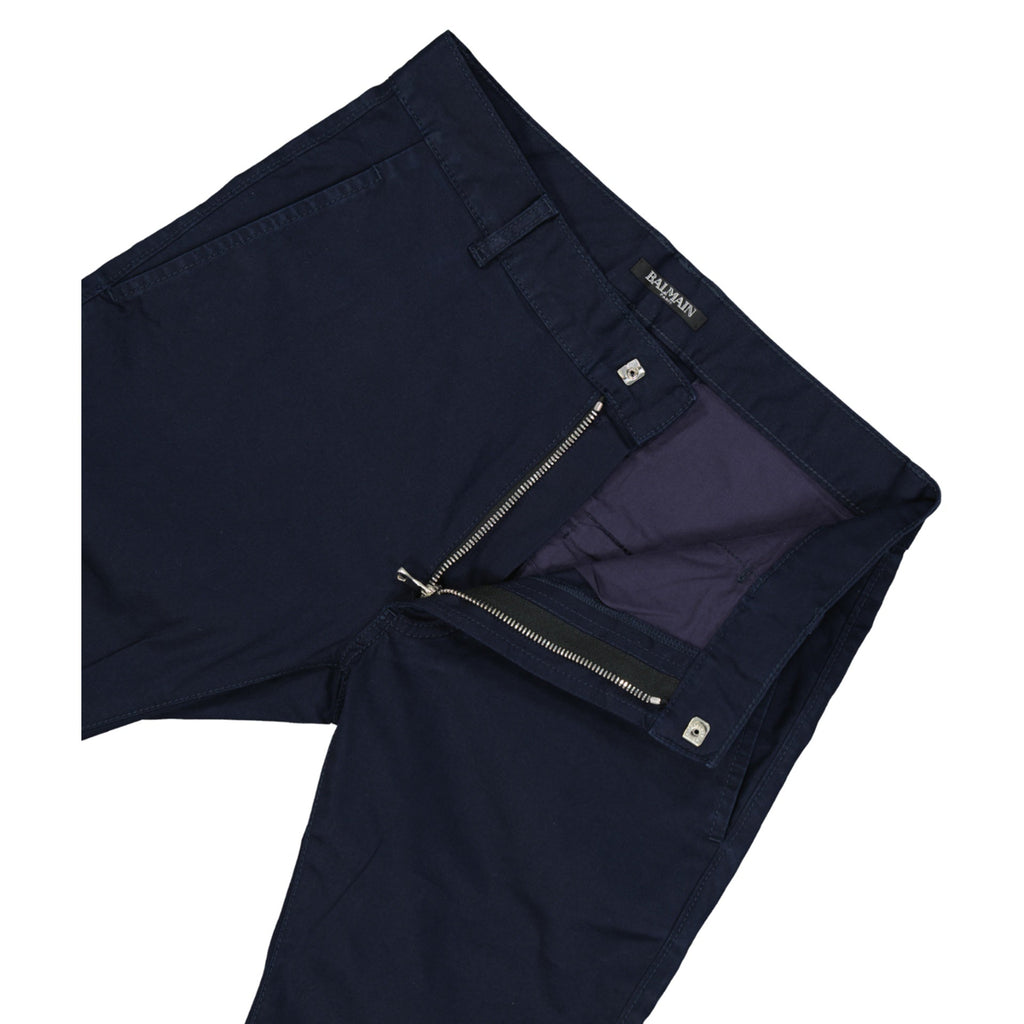Balmain Schmal geschnittene Baumwollhose