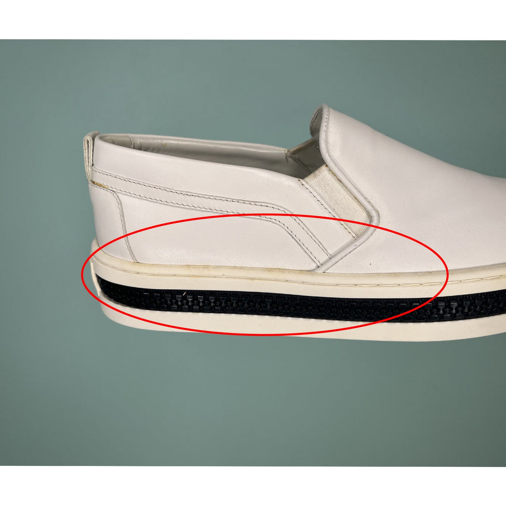 Sergio Rossi Leather Slip-Op Sneakers