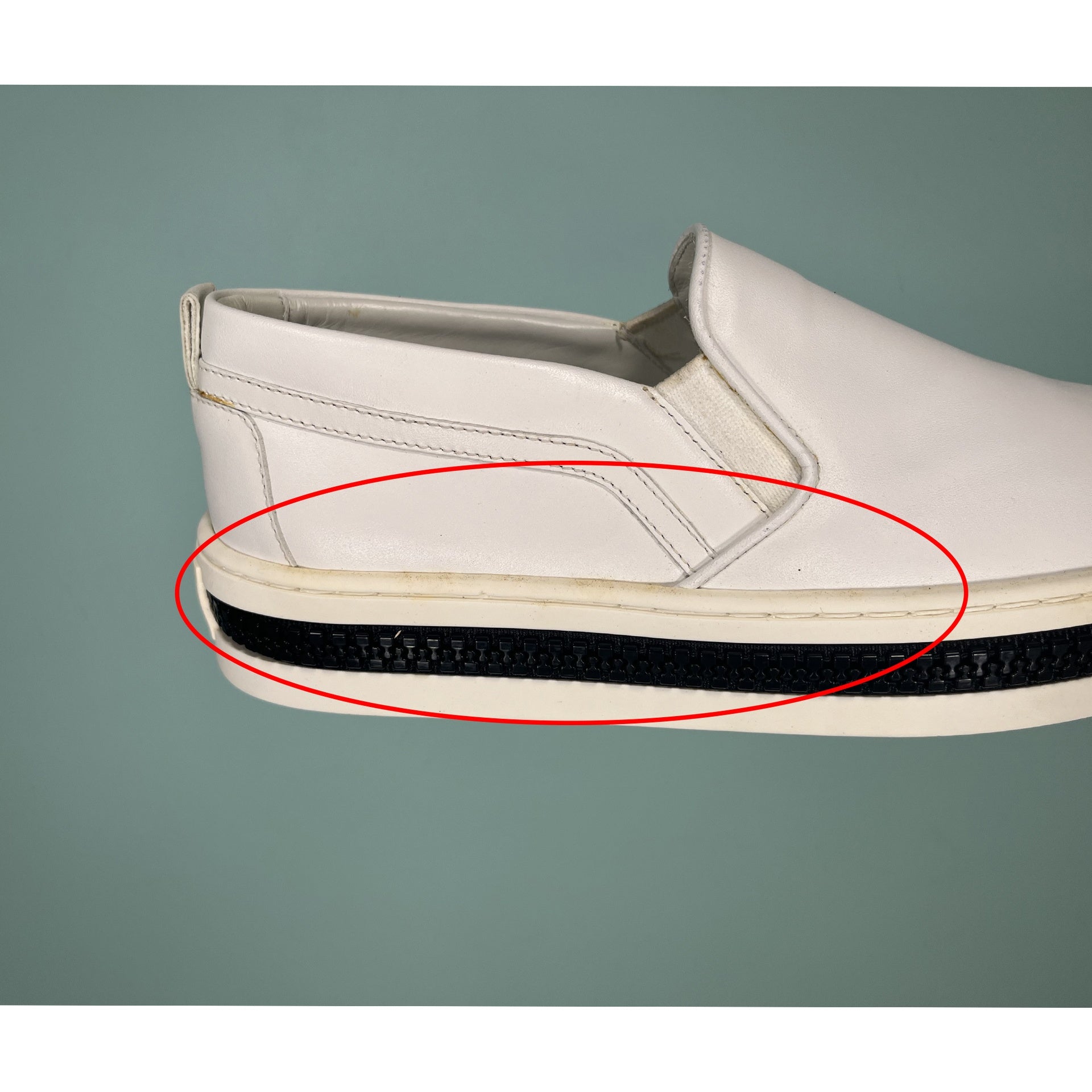 Sergio Rossi Leather Slip-Op Sneakers