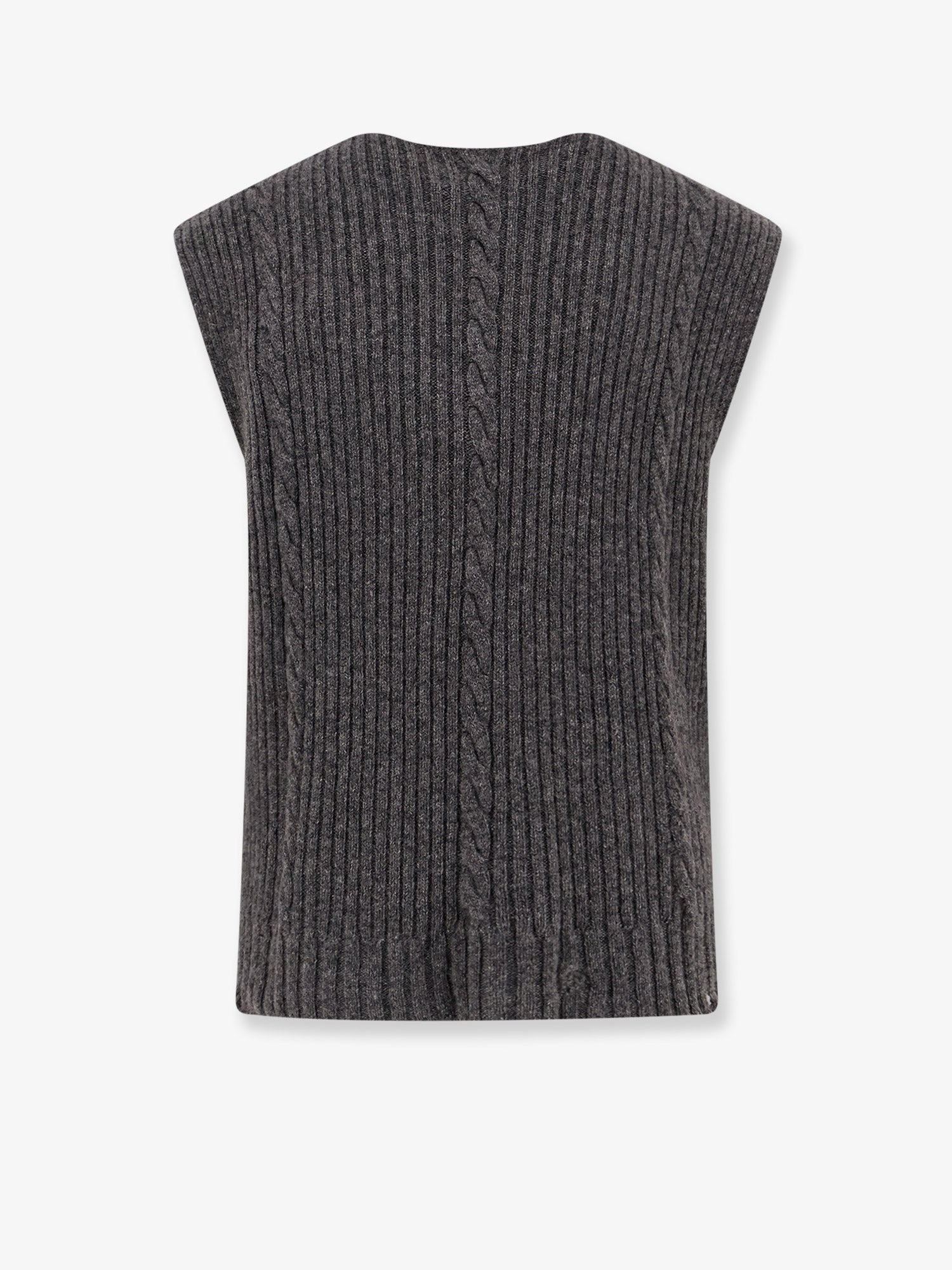 ENFANTS RICHES DEPRIMES Cachemere vest with destroyed effect